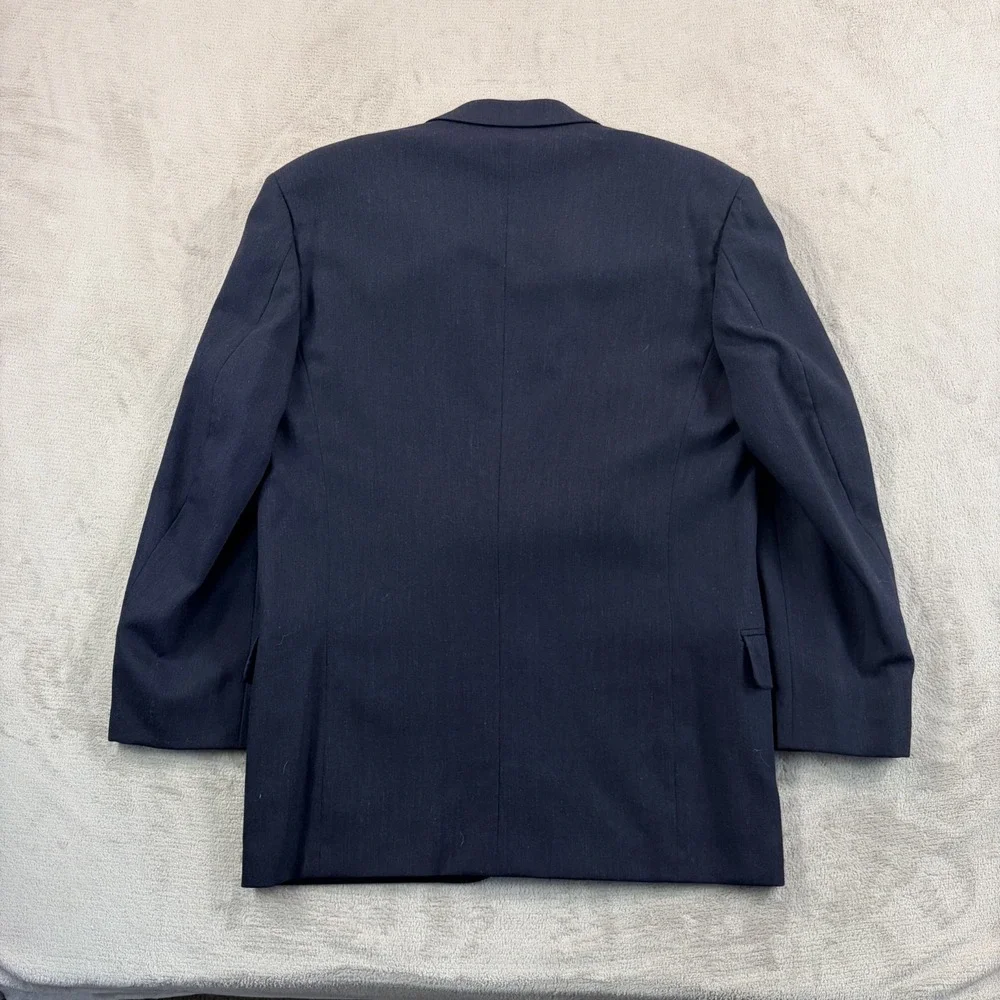 Vintage Trabaldo Togna Alfani Wool Suit Men 41R Pleated Pants 30x29 Made Italy